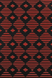 RED DIAMOND HAND WOVEN DHURRIE by Imperial Knots - Image 1