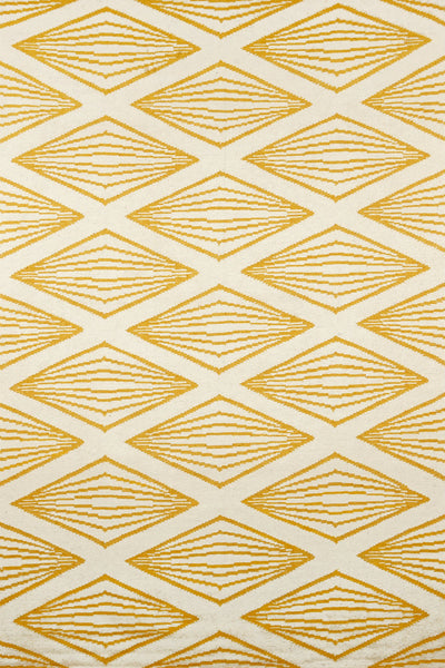 YELLOW GEOMETRIC HAND WOVEN DHURRIE