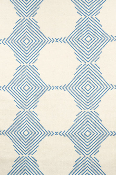 IVORY TRELLIS HAND WOVEN DHURRIE