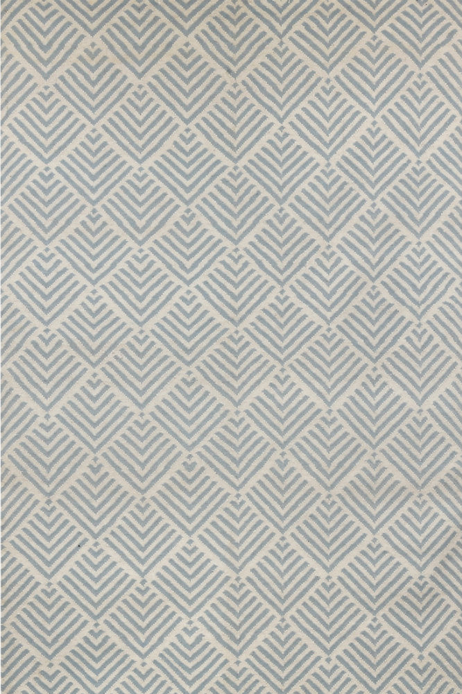 BLUE SCALES HAND WOVEN DHURRIE