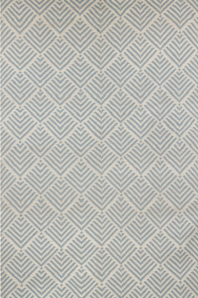 BLUE SCALES HAND WOVEN DHURRIE