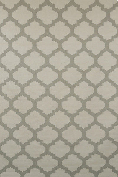 GREY MOROCCAN HAND WOVEN DHURRIE