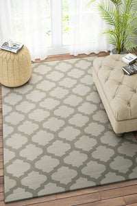 GREY MOROCCAN HAND WOVEN DHURRIE by Imperial Knots - Image 2