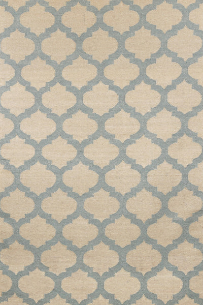 BEIGE MOROCCAN HAND WOVEN DHURRIE