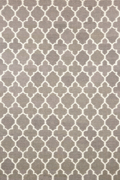 GREY MOROCCAN HAND WOVEN DHURRIE