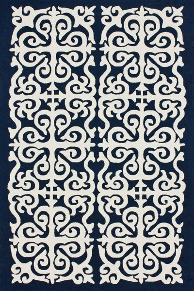 BLUE AND WHITE BESPOKE HAND TUFTED CARPET