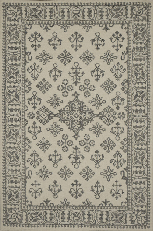 GREY PERSIAN TRADITIONAL HAND TUFTED CARPET - Imperial Knots