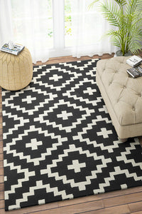 BLACK AND WHITE PIXEL HAND TUFTED CARPET by Imperial Knots - Image 2