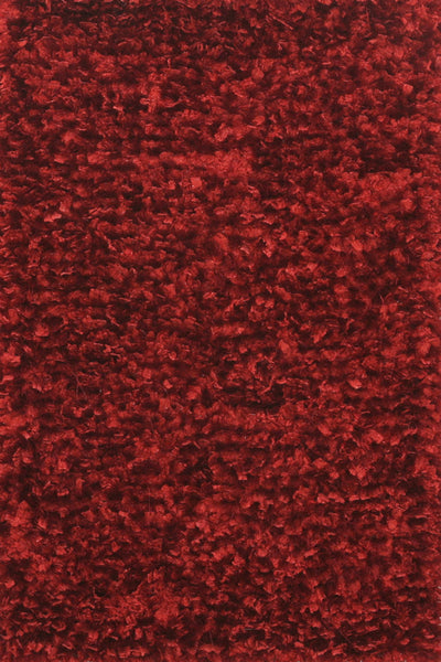 RED SHAGGY HAND MADE CARPET