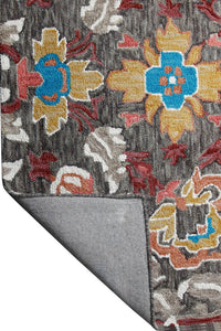 CAMEL MULTICOLOR SUZANI HAND TUFTED CARPET by Imperial Knots - Image 4
