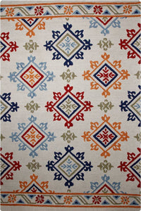 MULTICOLOR BEIGE TRADITIONAL HAND TUFTED CARPET by Imperial Knots - Image 1