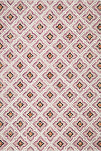 MULTICOLOR GEOMETRIC HAND TUFTED CARPET by Imperial Knots - Image 1