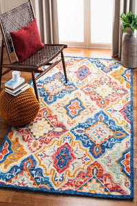 MULTICOLOR TRADITIONAL HAND TUFTED CARPET by Imperial Knots - Image 2