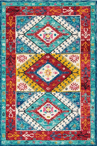 MULTICOLOR TRADITIONAL HAND TUFTED CARPET by Imperial Knots - Image 1