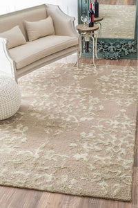 BEIGE TRADITIONAL HAND TUFTED CARPET by Imperial Knots - Image 2