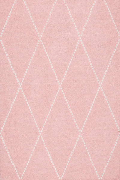 PINK GEOMETRIC HAND TUFTED RUG