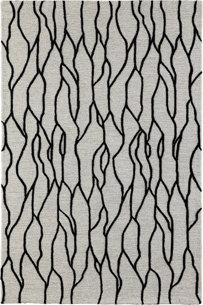 Black & Grey Hand Tufted Rug