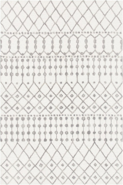 GREY IVORY TRIBAL BESPOKE HAND TUFTED RUG