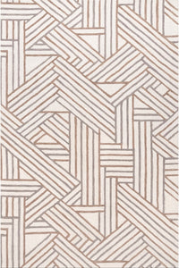 IVORY MULTICOLOR GEOMETRIC HAND TUFTED RUG