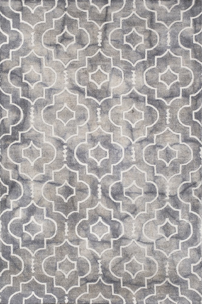 GREY DIP DYED MOROCCAN HAND TUFTED CARPET