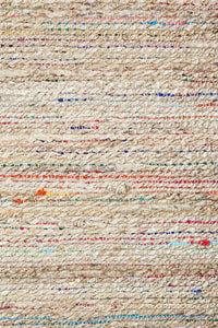 MULTICOLOR CHINDI JUTE HAND WOVEN DHURRIE by Imperial Knots - Image 5