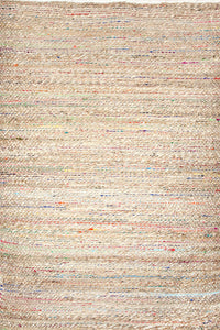 MULTICOLOR CHINDI JUTE HAND WOVEN DHURRIE by Imperial Knots - Image 3