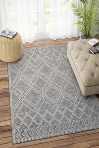 MULTICOLOR IVORY KILIM HAND WOVEN DHURRIE by Imperial Knots - Image 2