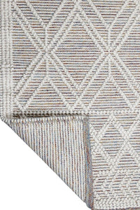 MULTICOLOR IVORY KILIM HAND WOVEN DHURRIE by Imperial Knots - Image 4