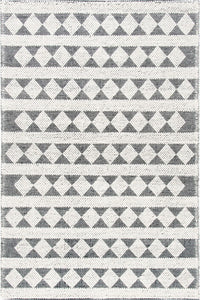 IVORY AND BLACK KILIM HAND WOVEN DHURRIE by Imperial Knots - Image 1