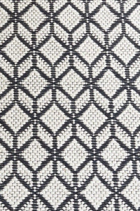 IVORY AND BLACK KILIM HAND WOVEN DHURRIE by Imperial Knots - Image 3