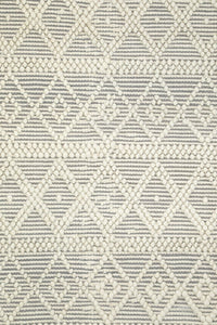 GREY AND IVORY KILIM HAND WOVEN DHURRIE by Imperial Knots - Image 3