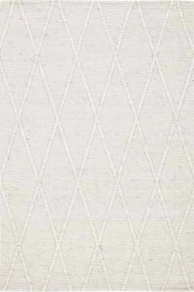 GREY AND IVORY KILIM HAND WOVEN DHURRIE