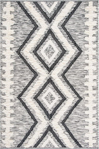 IVORY AND BLACK KILIM HAND WOVEN DHURRIE by Imperial Knots - Image 1