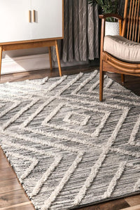 IVORY AND BLACK KILIM HAND WOVEN DHURRIE by Imperial Knots - Image 2