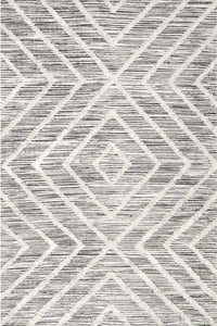 IVORY AND BLACK KILIM HAND WOVEN DHURRIE by Imperial Knots - Image 1