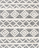 IVORY AND BLACK KILIM HAND WOVEN DHURRIE by Imperial Knots - Image 1