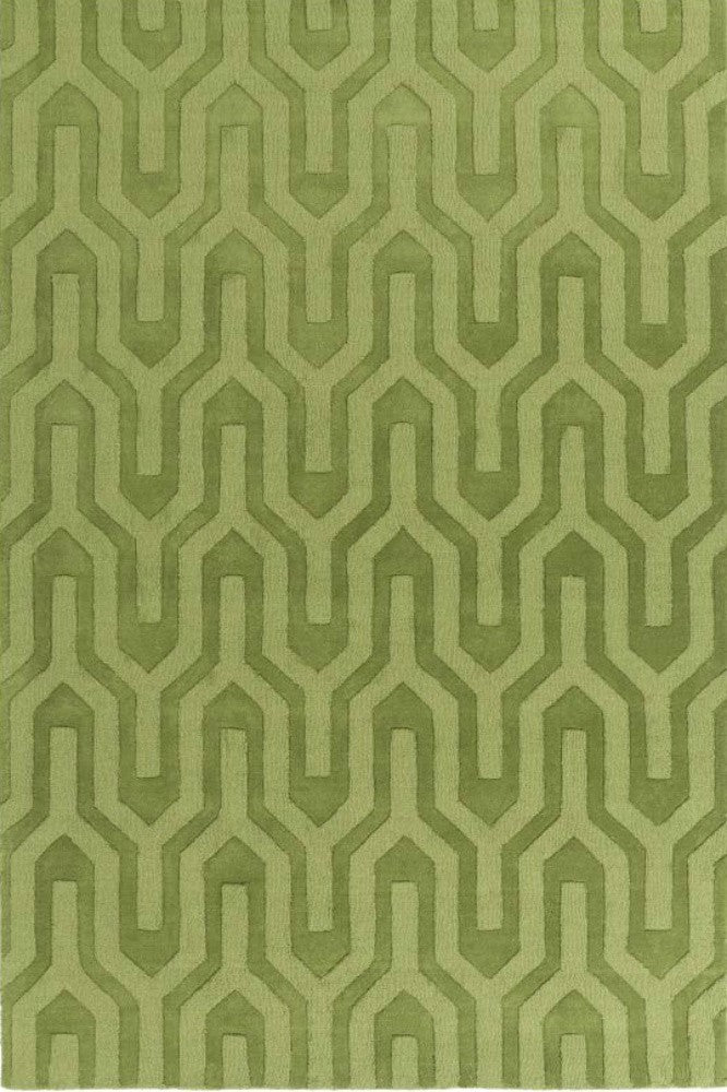 GREEN MODERN HAND TUFTED CARPET