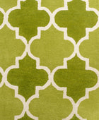 GREEN MOROCCAN HAND TUFTED CARPET by Imperial Knots - Image 3