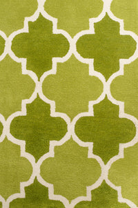 GREEN MOROCCAN HAND TUFTED CARPET by Imperial Knots - Image 3