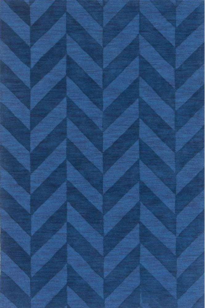 BLUE MODERN HAND TUFTED CARPET