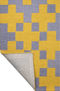 YELLOW PIXEL HAND TUFTED CARPET by Imperial Knots - Image 4