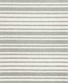 GREY AND IVORY STRIPES HAND TUFTED CARPET