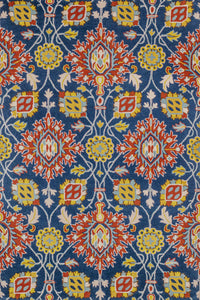 BLUE AND MULTICOLOR PERSIAN HAND TUFTED CARPET by Imperial Knots - Image 1