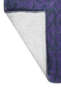 BLUE MULTICOLOR FLORAL HAND TUFTED CARPET by Imperial Knots - Image 4