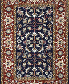 BLUE AND RED PERSIAN HAND TUFTED CARPET - Imperial Knots