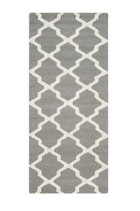 GREY AND WHITE MOROCCAN HAND TUFTED RUNNER CARPET by Imperial Knots - Image 1