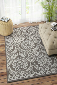 GREY AND IVORY BESPOKE HAND TUFTED CARPET by Imperial Knots - Image 2