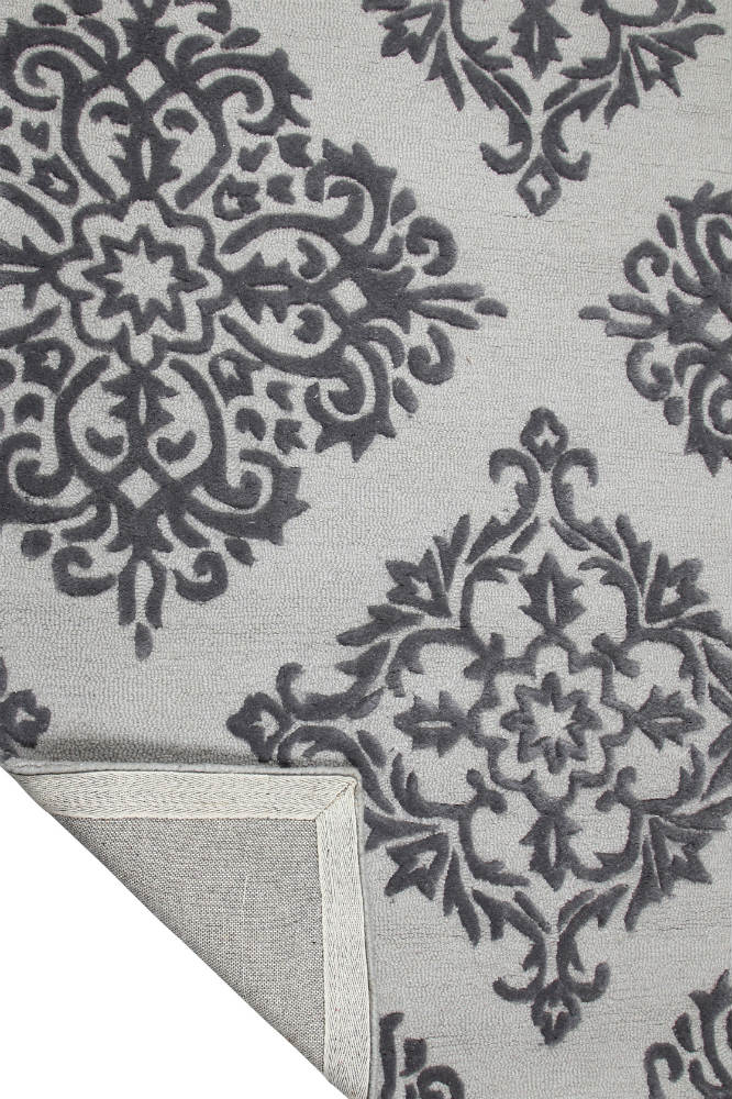 GREY BESPOKE HAND TUFTED CARPET by Imperial Knots - Image 4