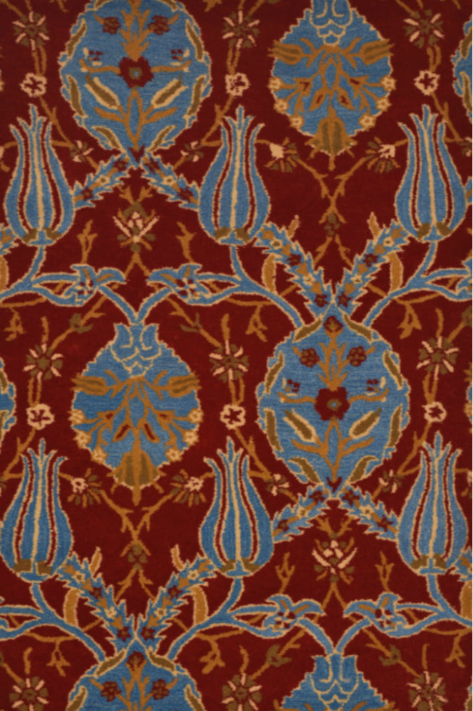 RED BAROQUE HAND TUFTED CARPET