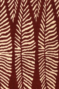 RED PAISLEY HAND TUFTED CARPET by Imperial Knots - Image 3